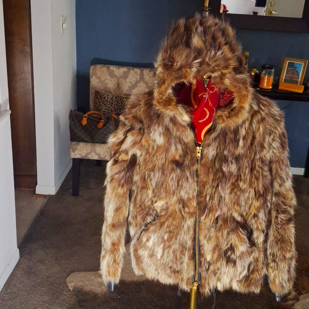 Raccoon Bomber Jacket